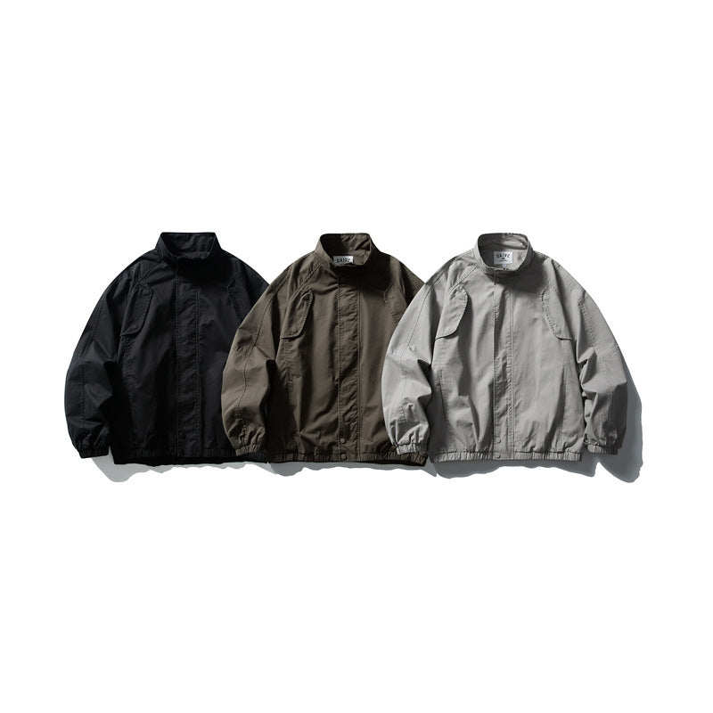 Unisex Boxy-Field Blouson made of lightweight ripstop with concealed zipper placket and elastic hem Chichicherry