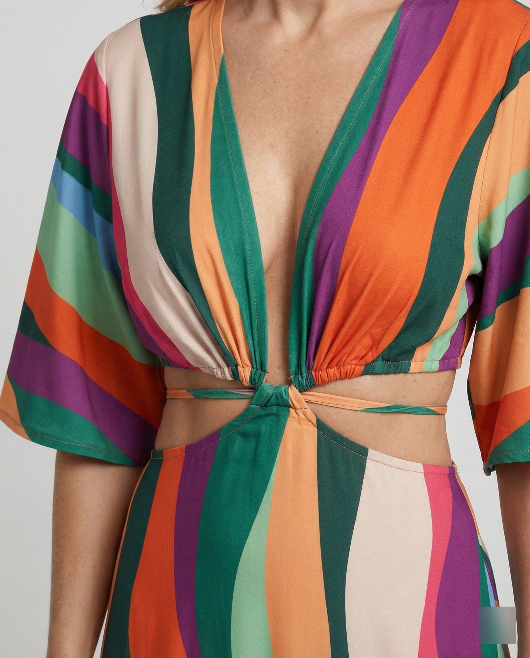 Women's Maxi Dress Summer V-Neck Kimono