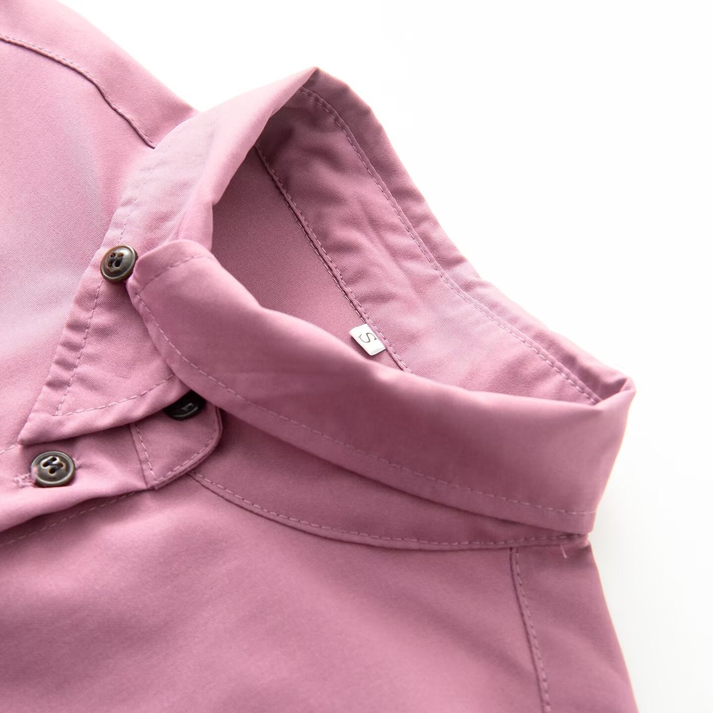 Women's Oversized Utility Shirt Blouse with Drop Shoulder, Flap Pockets and Stand Collar Chichicherry
