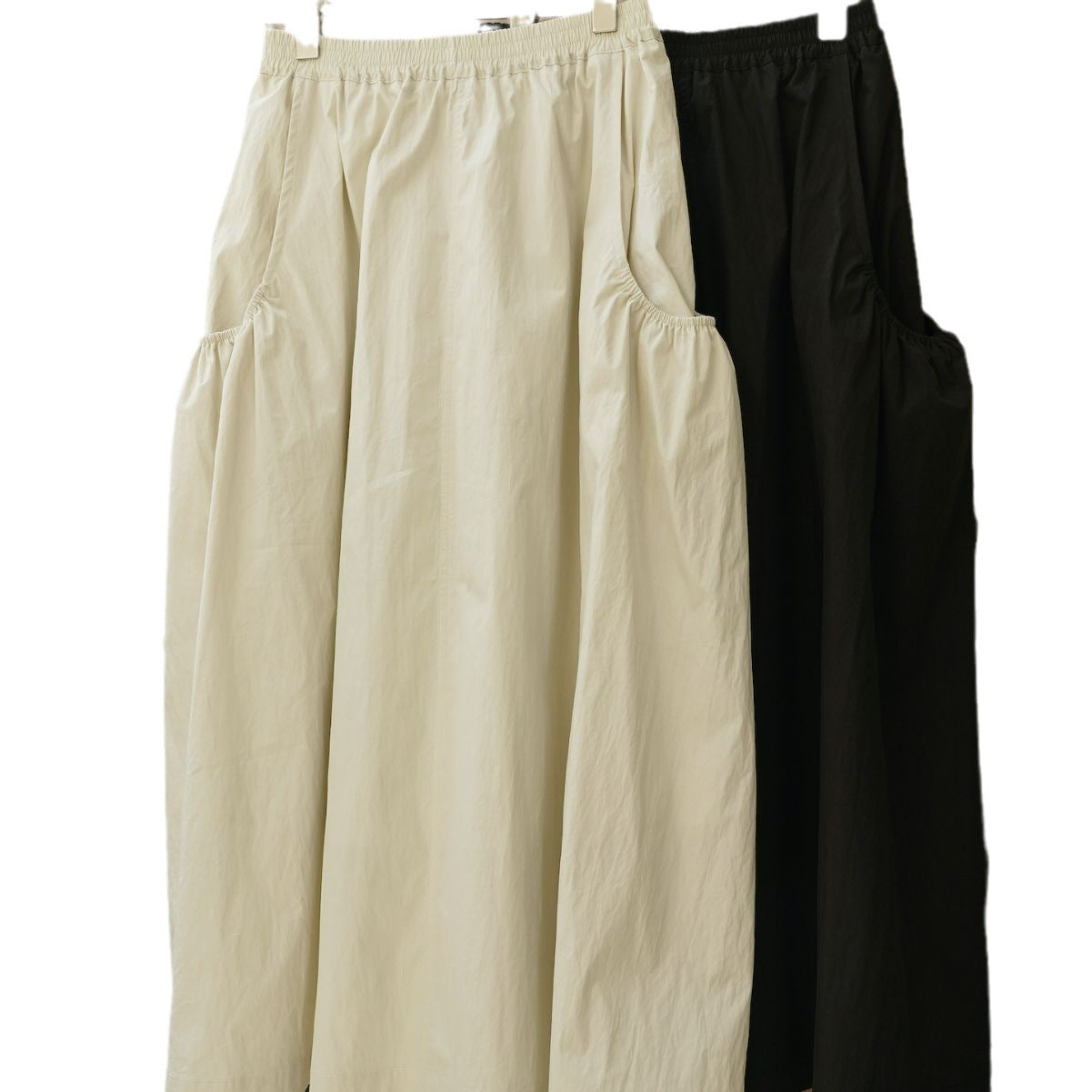 Women Wide Tiered Midi Skirt with Flowing A-Line and Seamless Ruffles Chichicherry