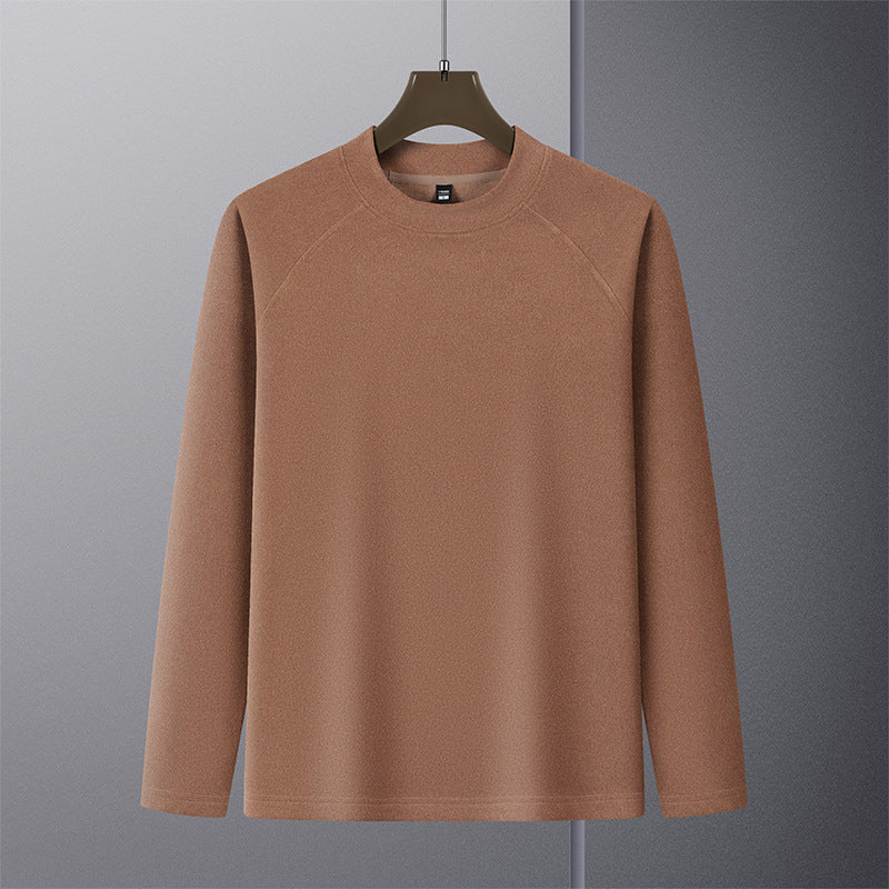 Men's Premium Mockneck Sweater made of fine wool blend with raglan sleeves Chichicherry
