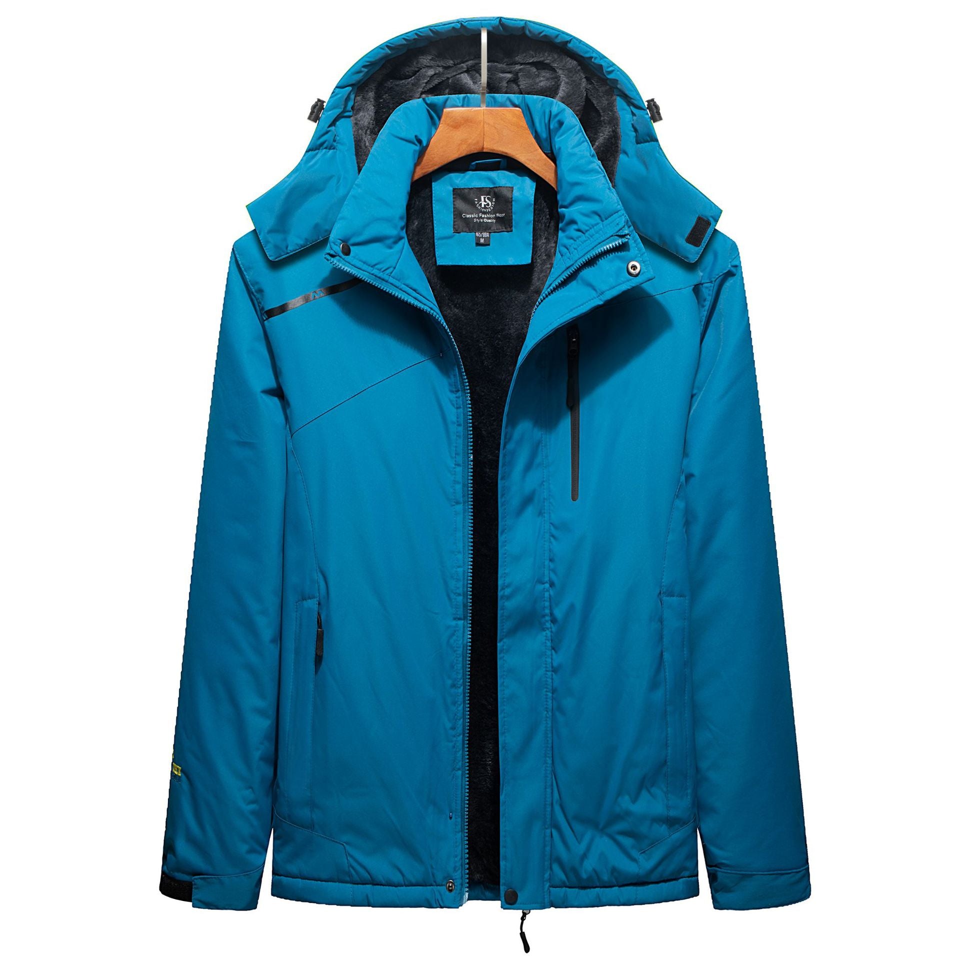 Women's functional parka with removable hood and warming fleece lining Chichicherry