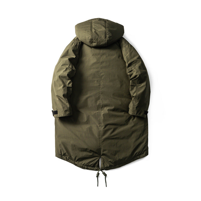 Men Waterproof Thermal Parka with Extended Back and Hood Chichicherry