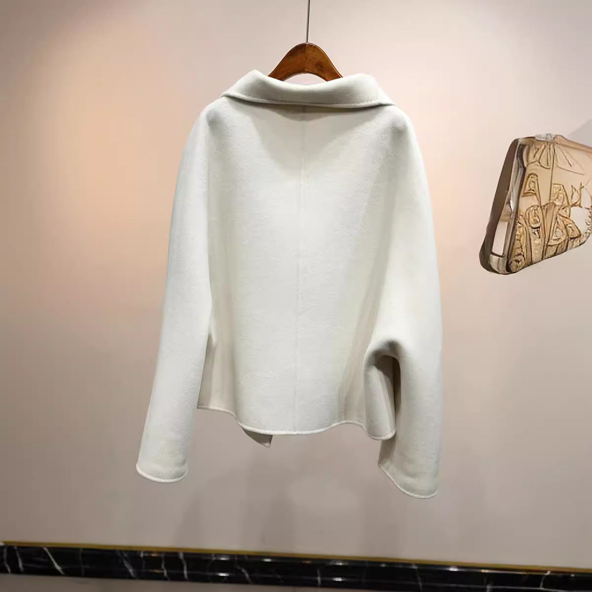 Ladies elegant transitional jacket with high collar Drune