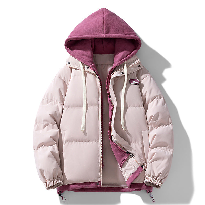 Women's quilted hooded jacket with soft teddy fleece lining, adjustable hem, and elastic cuffs Chichicherry