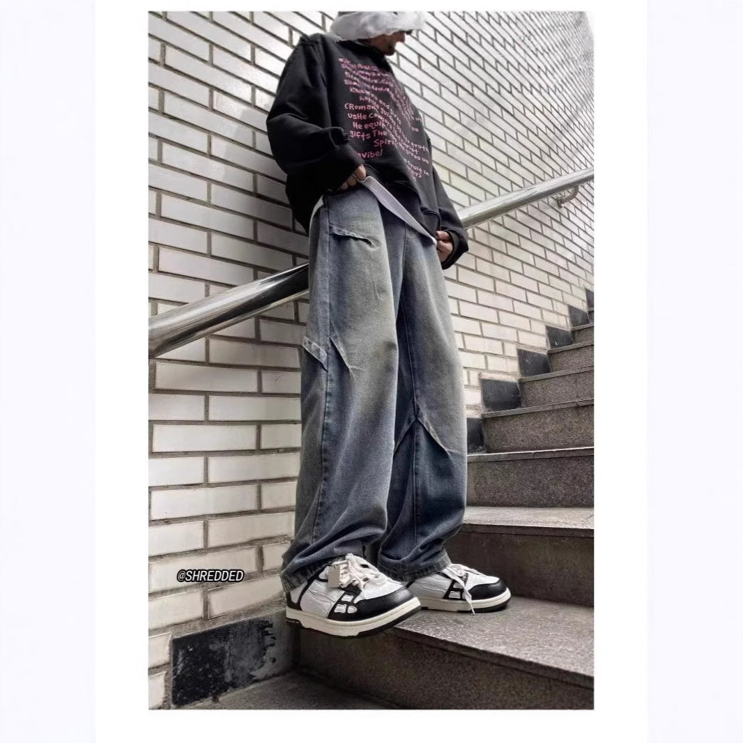 Men's Wide Cut Cargo Jeans Chichicherry