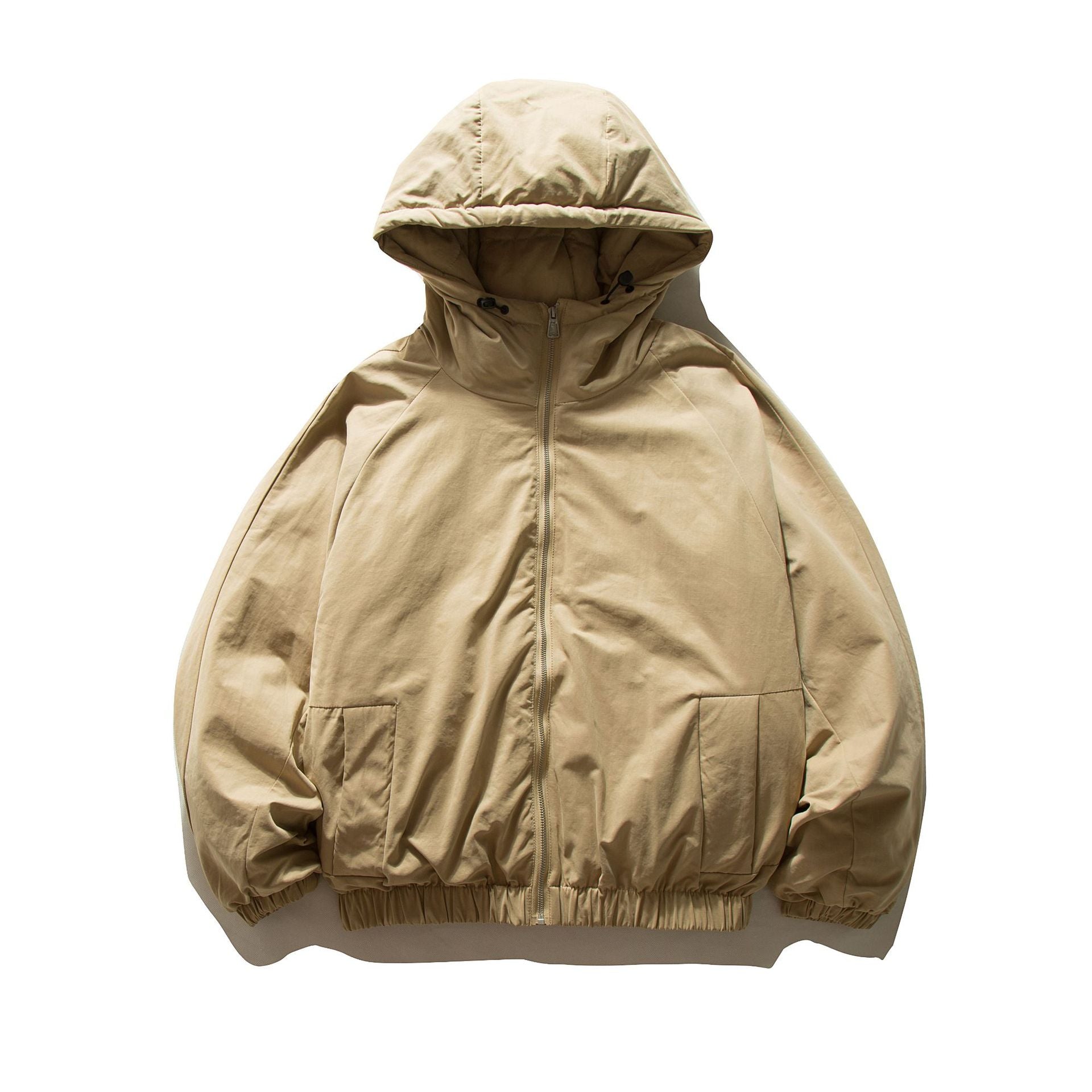 Unisex Oversized padded hoodie jacket with elastic hem and concealed pockets Chichicherry