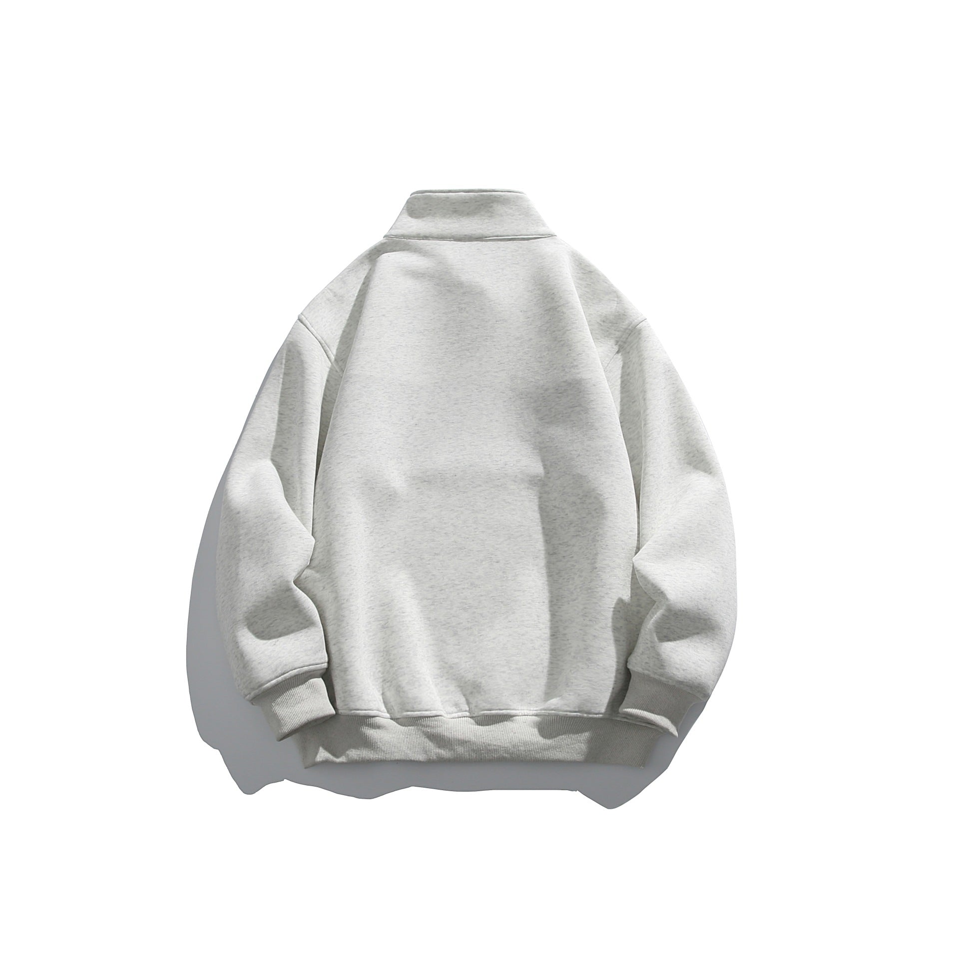Unisex half-zip sweatshirt with high stand-up collar, boxy cut and colorblock panel Chichicherry