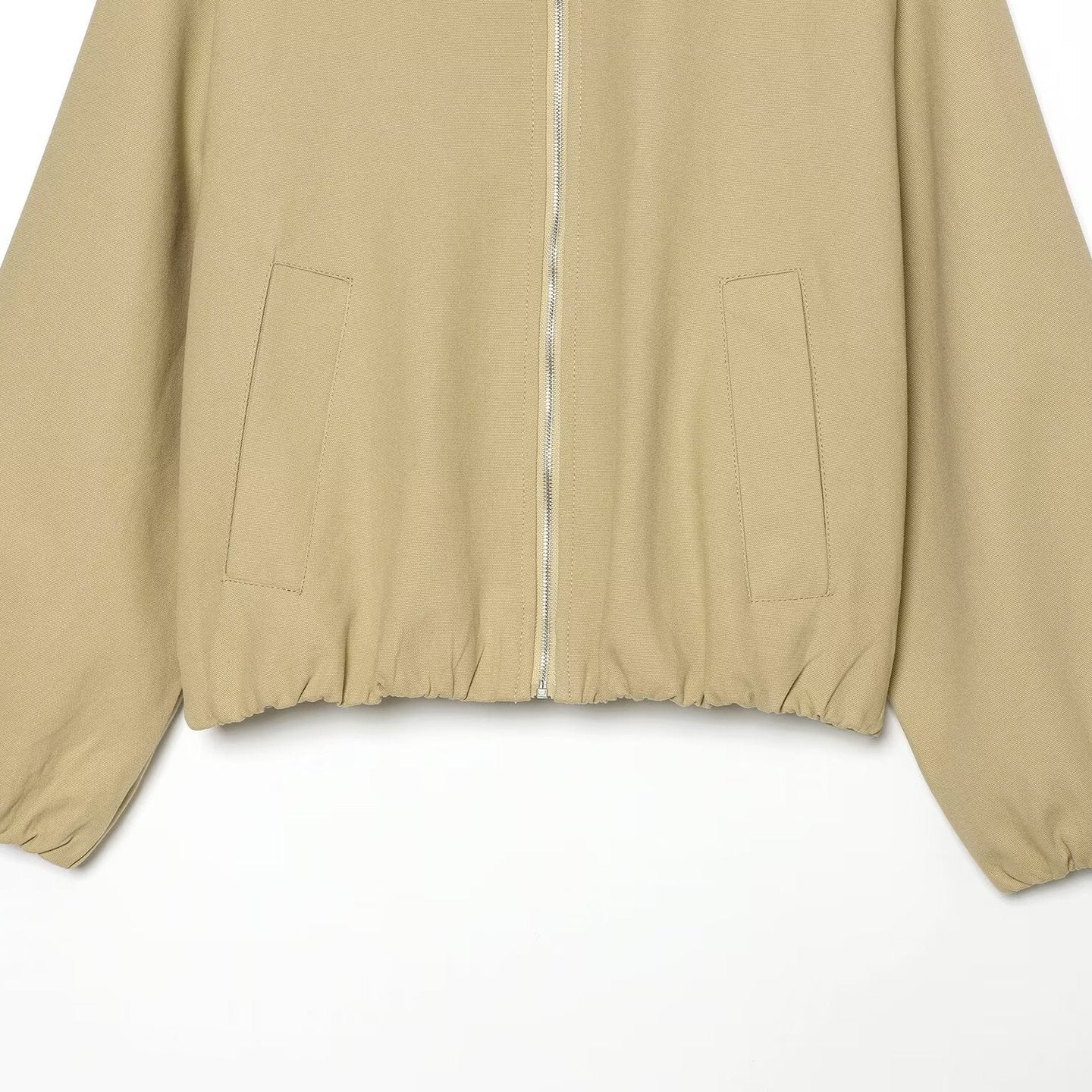 Ladies Boxy Field Blouson with Velour Collar and Elastic Hem Chichicherry