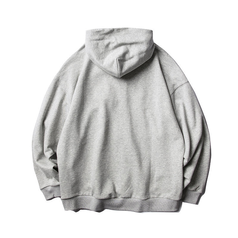 Unisex Oversized Hoodie in Collegiate Look with Kangaroo Pocket and Contrast Drawstring Chichicherry