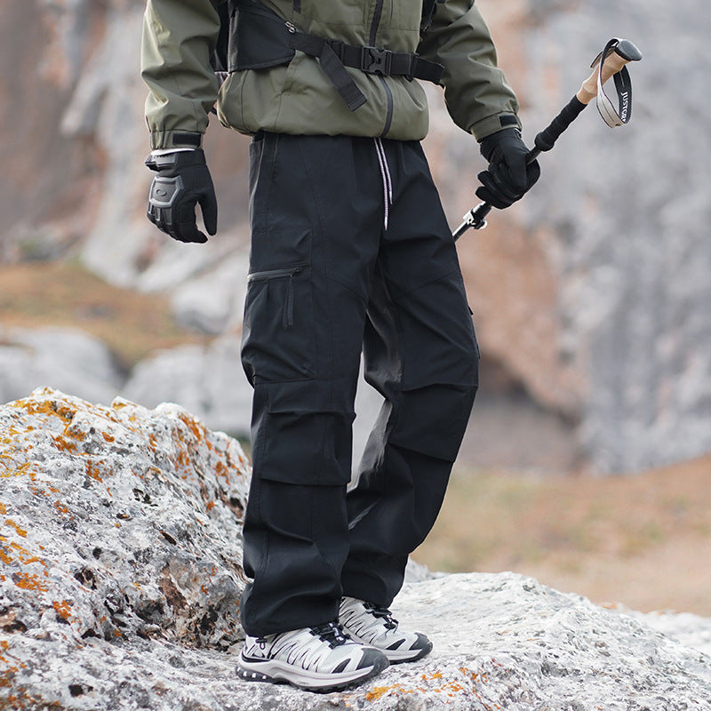 Men's Robust Water-Repellent Trekking Pants with Cargo Pockets Chichicherry