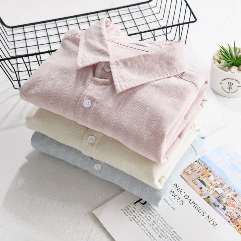 Men's Loose Structured Cotton Shirt in Layering Look with Chest Pocket Chichicherry