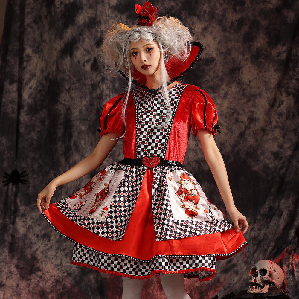 Girls Princess Costume in Playing Card Design Chichicherry