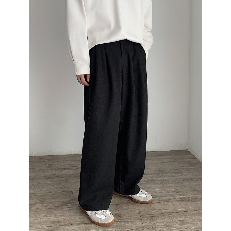 Women High-waisted wide pleated trousers with straight leg Chichicherry