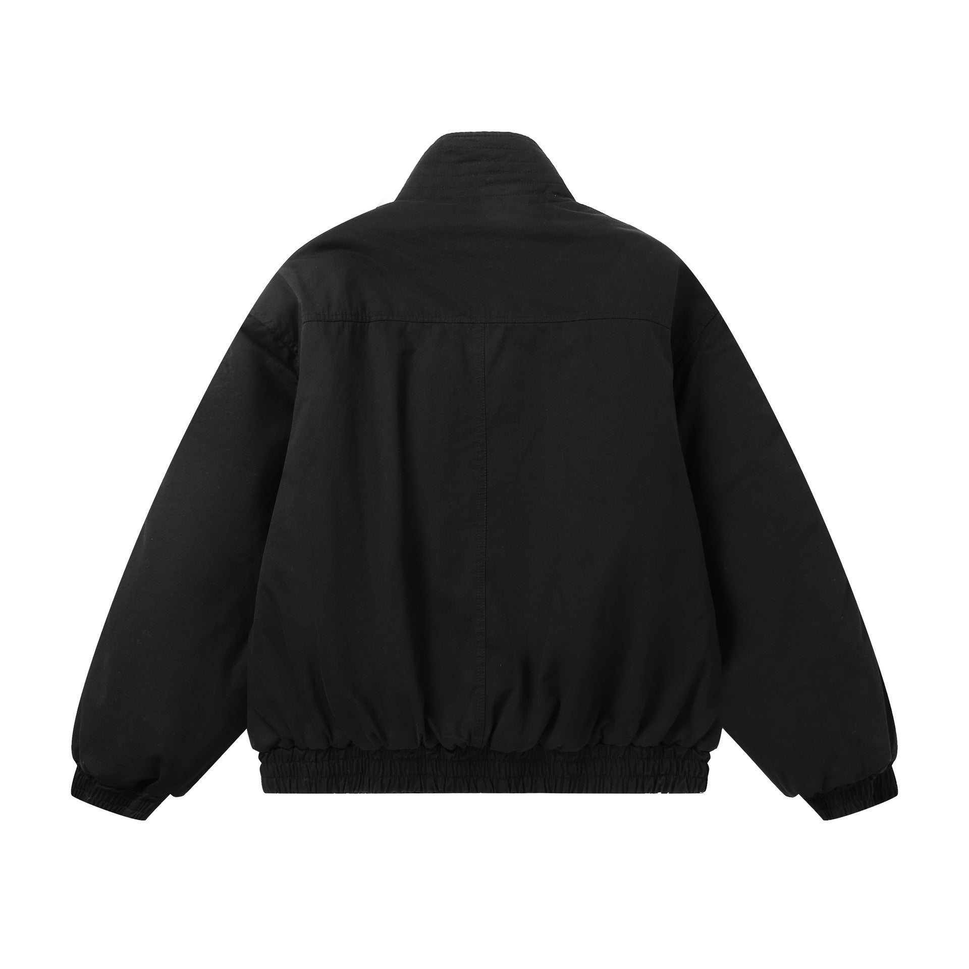 Unisex Boxy Field Jacket with high standing collar and utility pockets Chichicherry