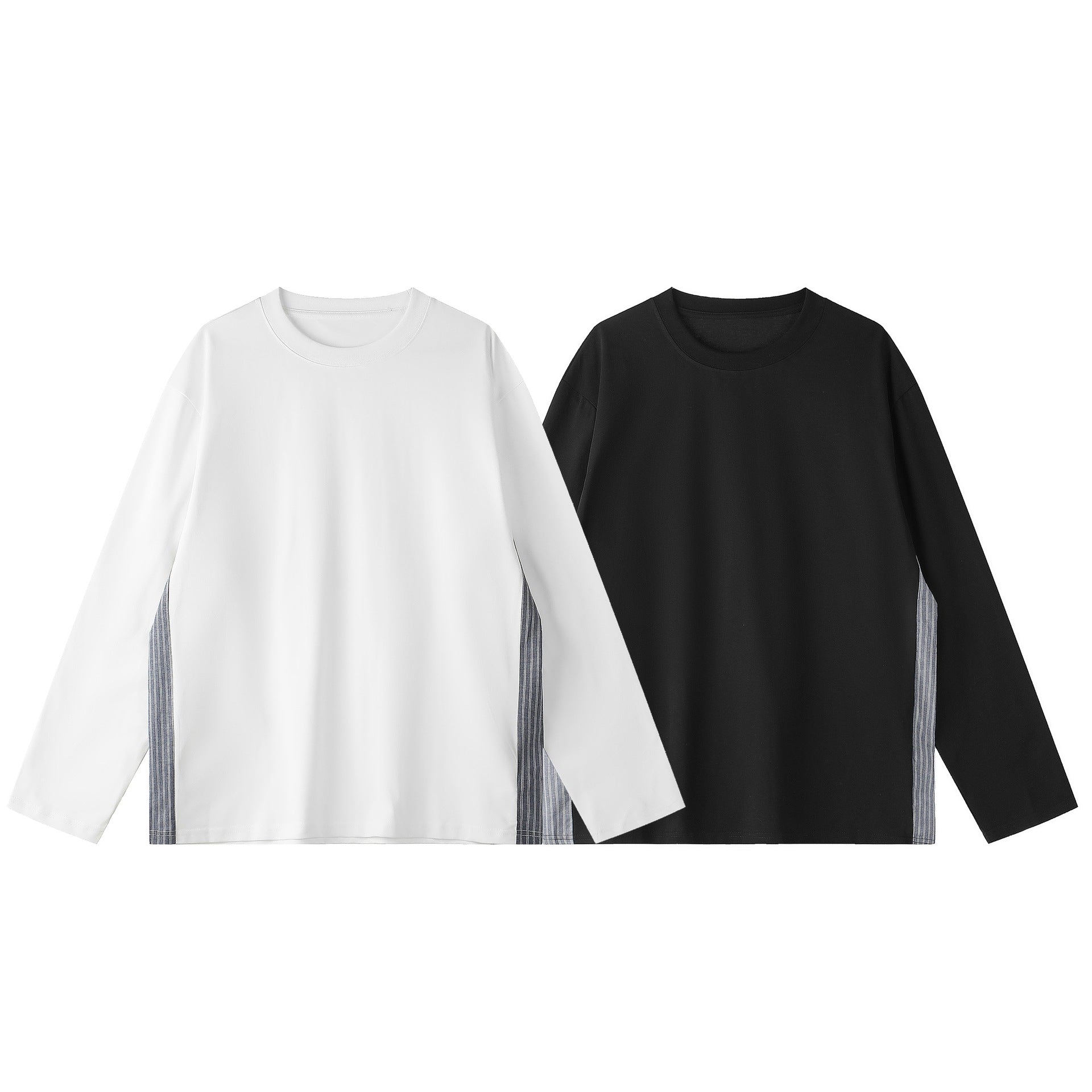 Unisex Oversize Sweatshirt with side stripe panels and round neck Chichicherry