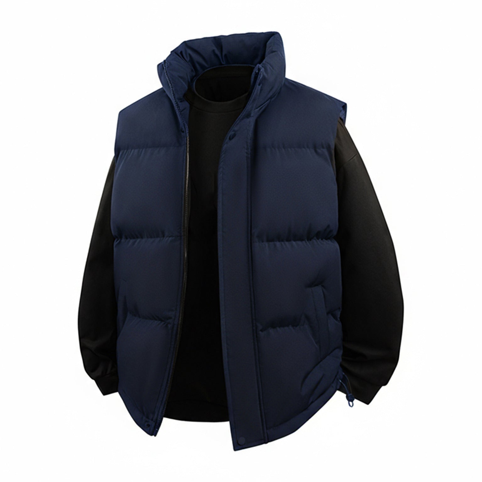 Men's padded vest with high collar and thermal filling Chichicherry