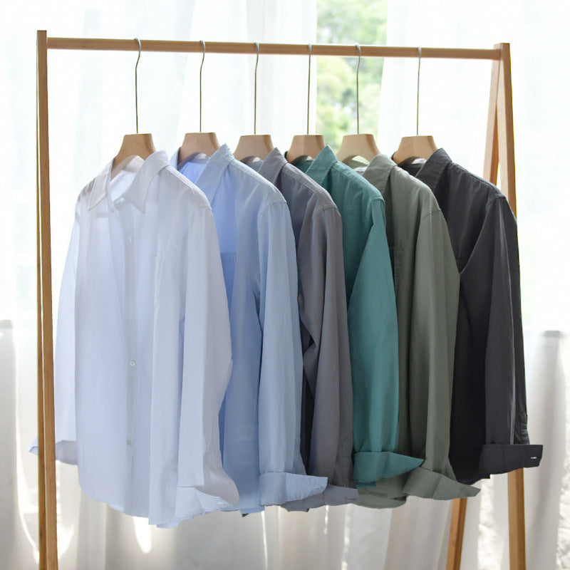 Men's Lightweight Cotton-Linen Overshirt with Chest Pocket and Relaxed Fit Chichicherry