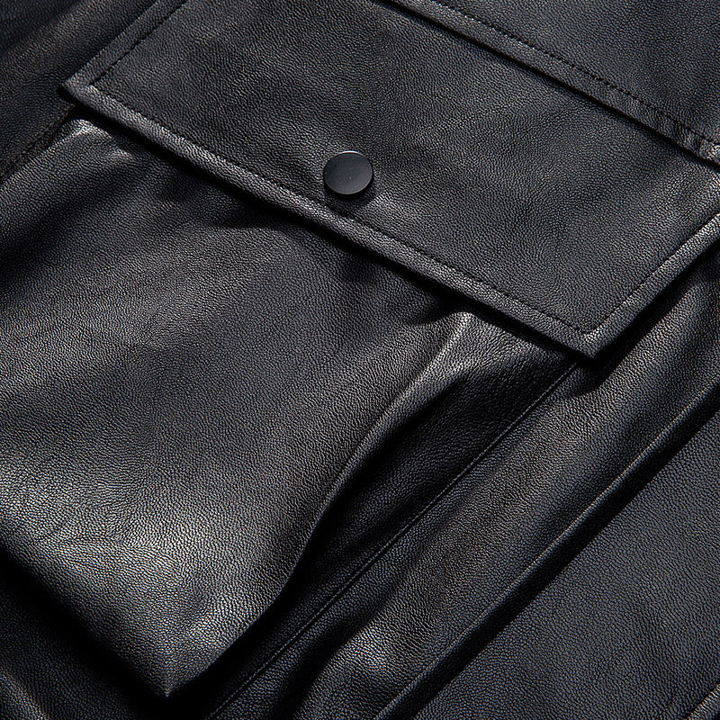 Men's lightweight overshirt field jacket made of cotton canvas with flap pockets and concealed zipper placket Chichicherry