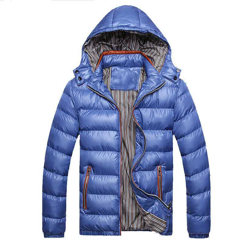 Men's Padded Quilted Expedition Jacket with Fur-Lined Hood and Front Mix Pockets Chichicherry