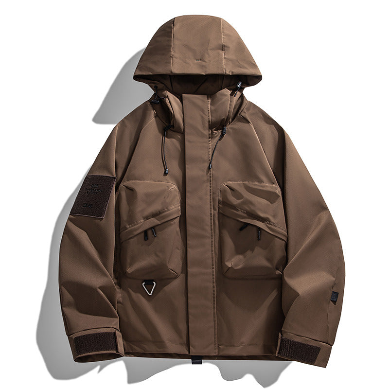 Men's Technical Utility Hoodie with Multifunctional Pockets Chichicherry