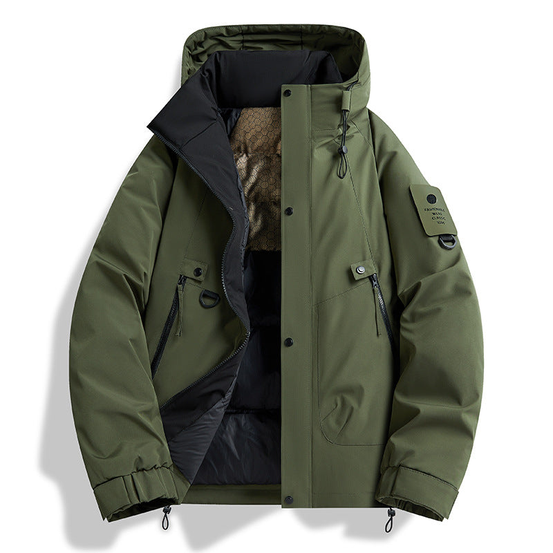 Men's Technical Urban Parka with Thermo Insulation and Multifunctional Pockets Chichicherry