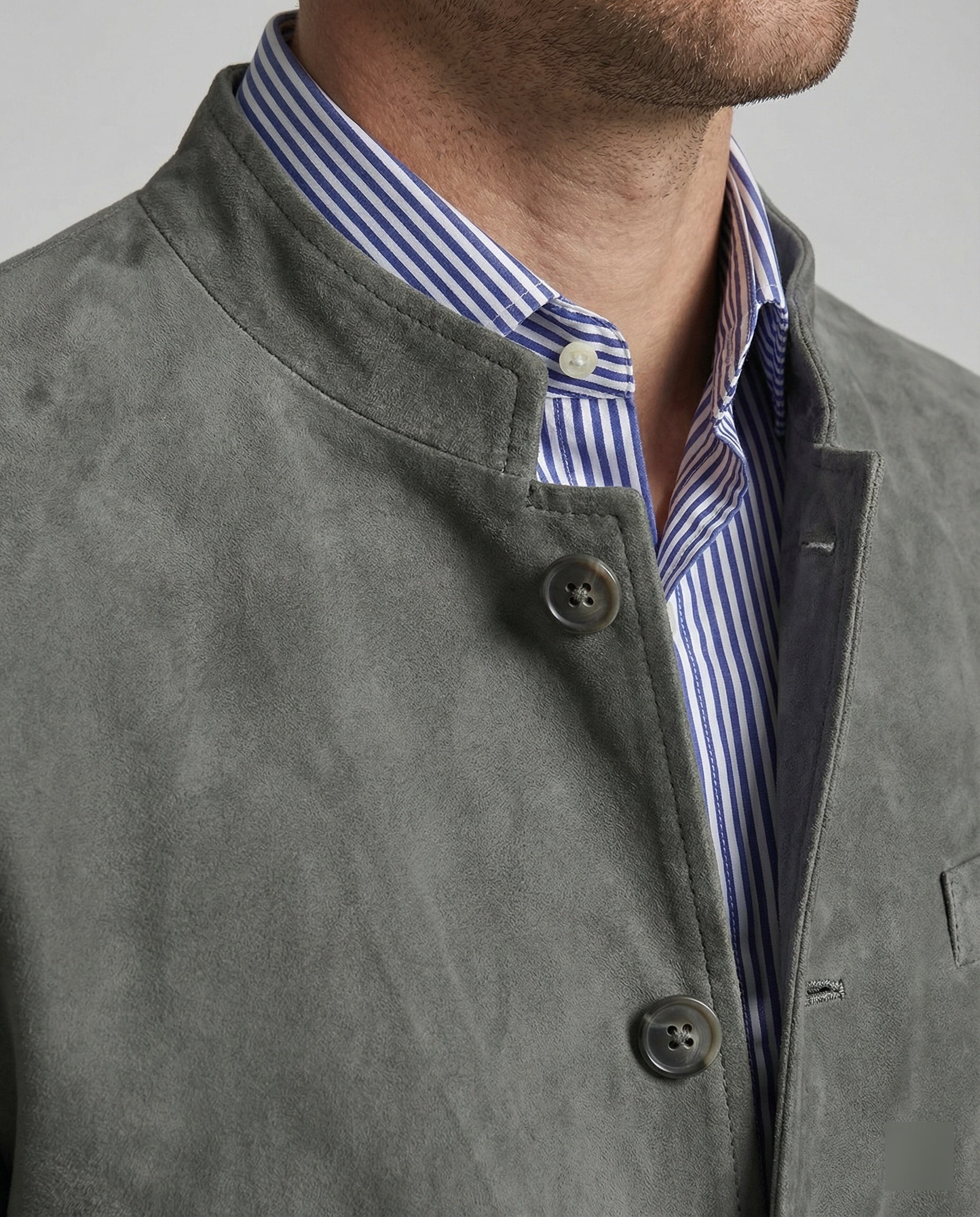 Men's Suede Jacket Modern