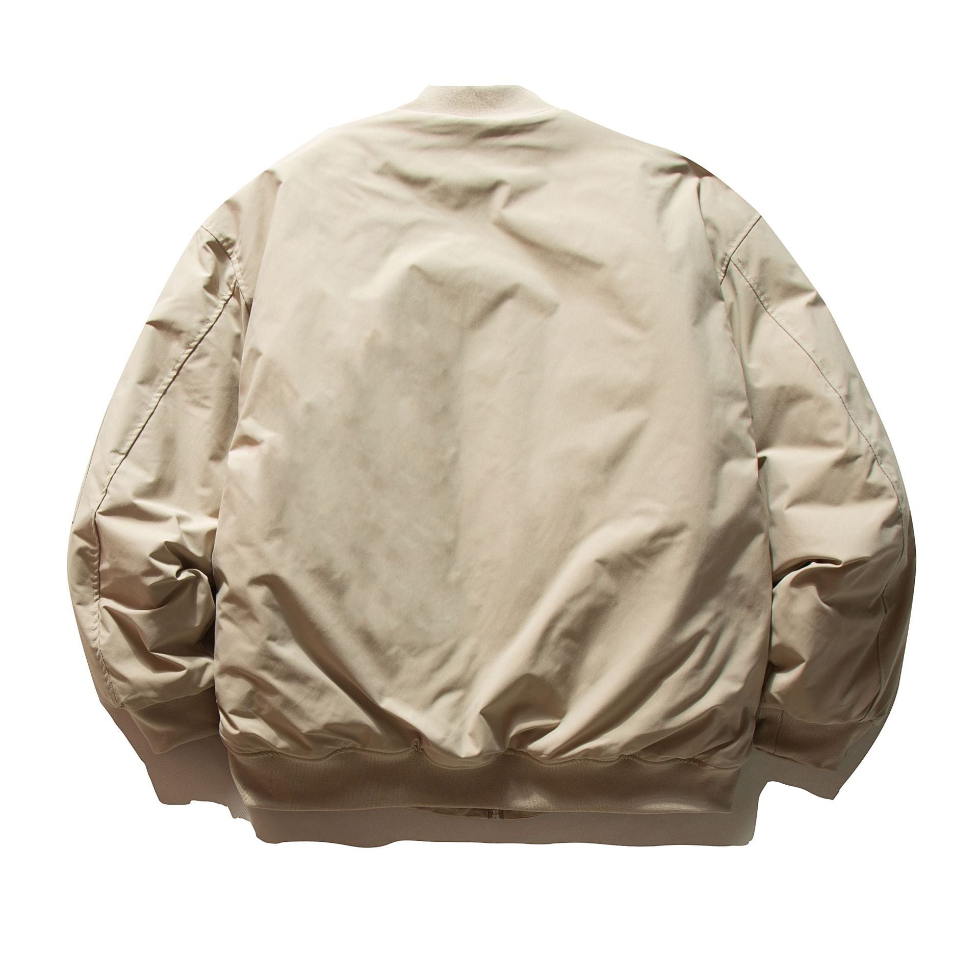 Men's Padded Bomber Jacket in MA-1 Style with Sleeve Utility Pocket Chichicherry