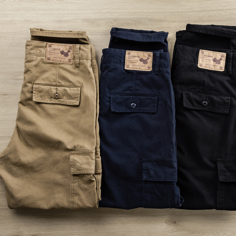 Herren Cargo-Hose mit taperter Passform, Utility-Taschen und verstärkten Nähten Chichicherry