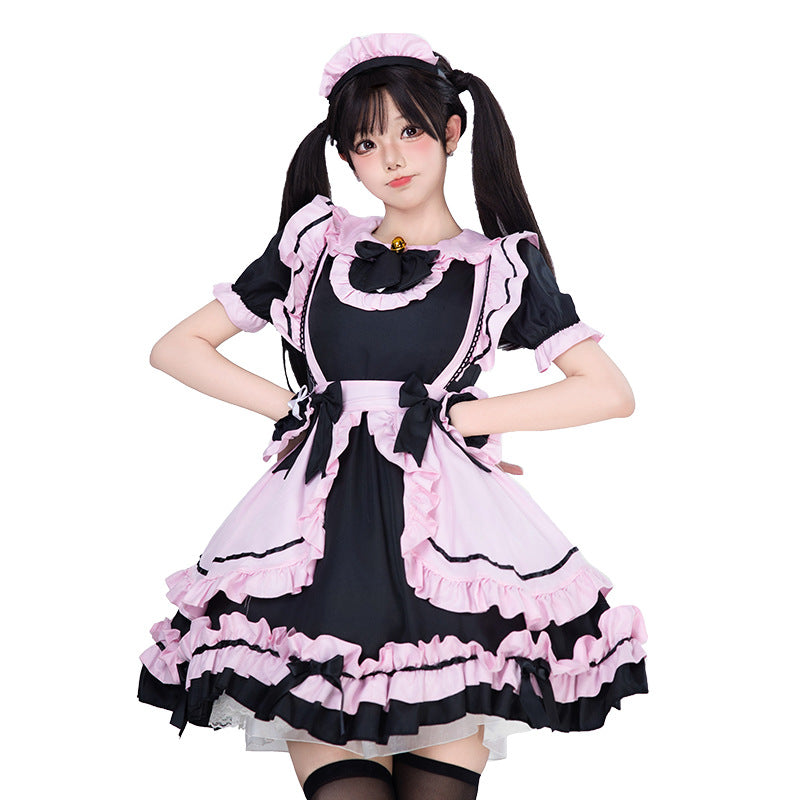 Girls playful costume dress with ruffles and cat ears Chichicherry