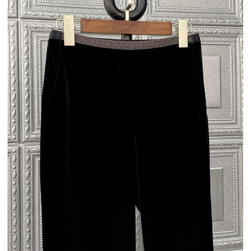 Women Comfortable and Elegant Velvet Pants Chichicherry
