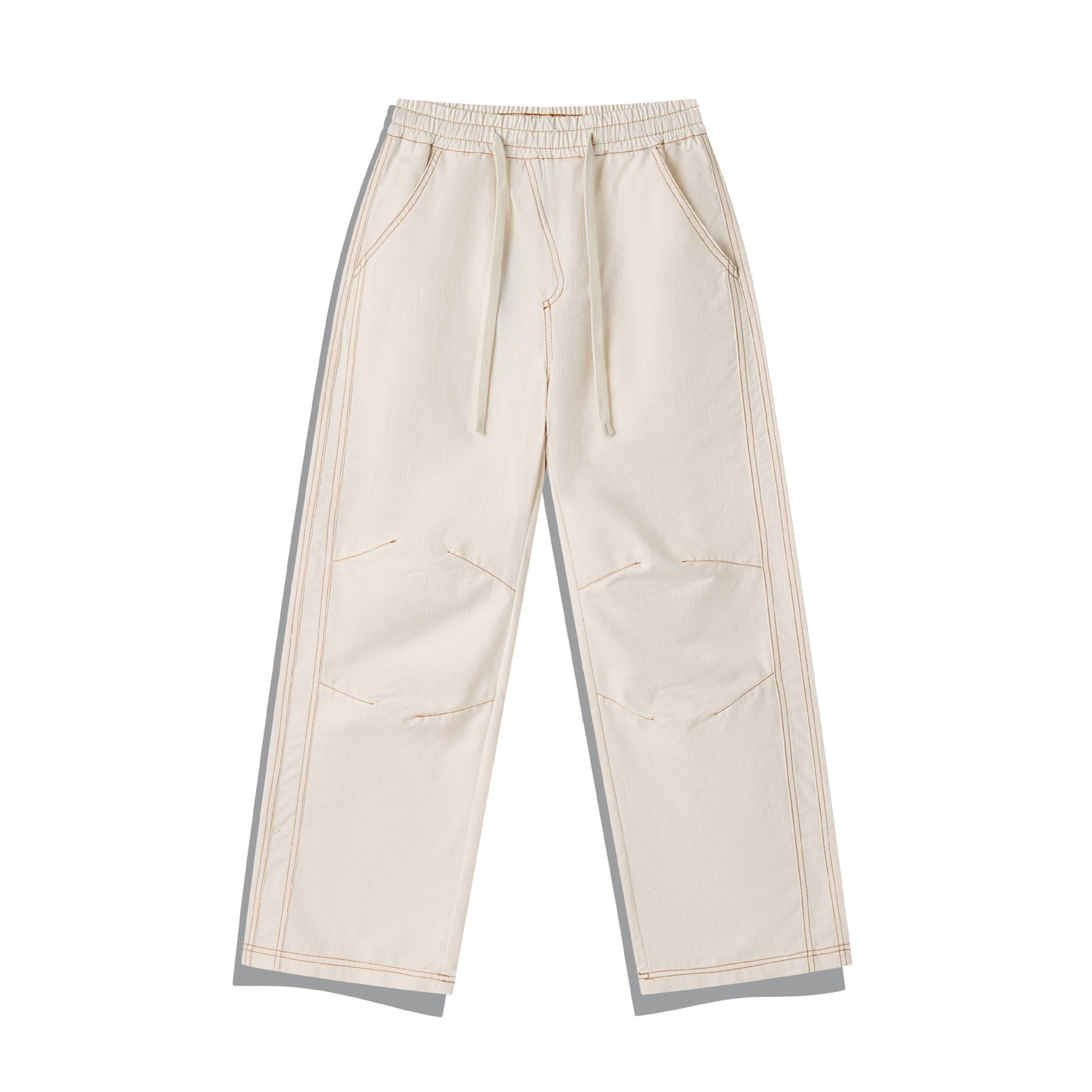 Women Wide Denim Cargo Culotte with Elastic Waistband and Contrast Stitching Chichicherry