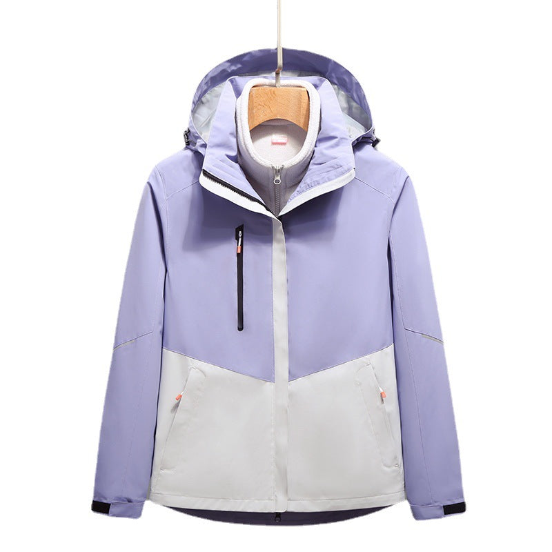 Men's Softshell Outdoor Jacket with Hood, windproof and waterproof Chichicherry