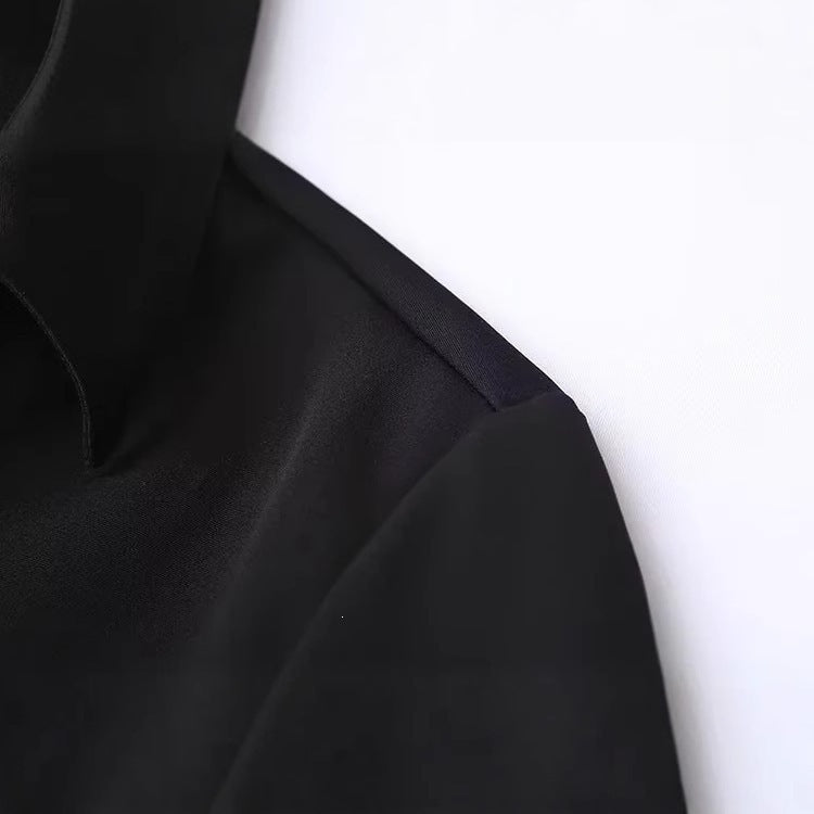 Women Elegant tailored shirt blouse with fine button placket and pointed collar Chichicherry