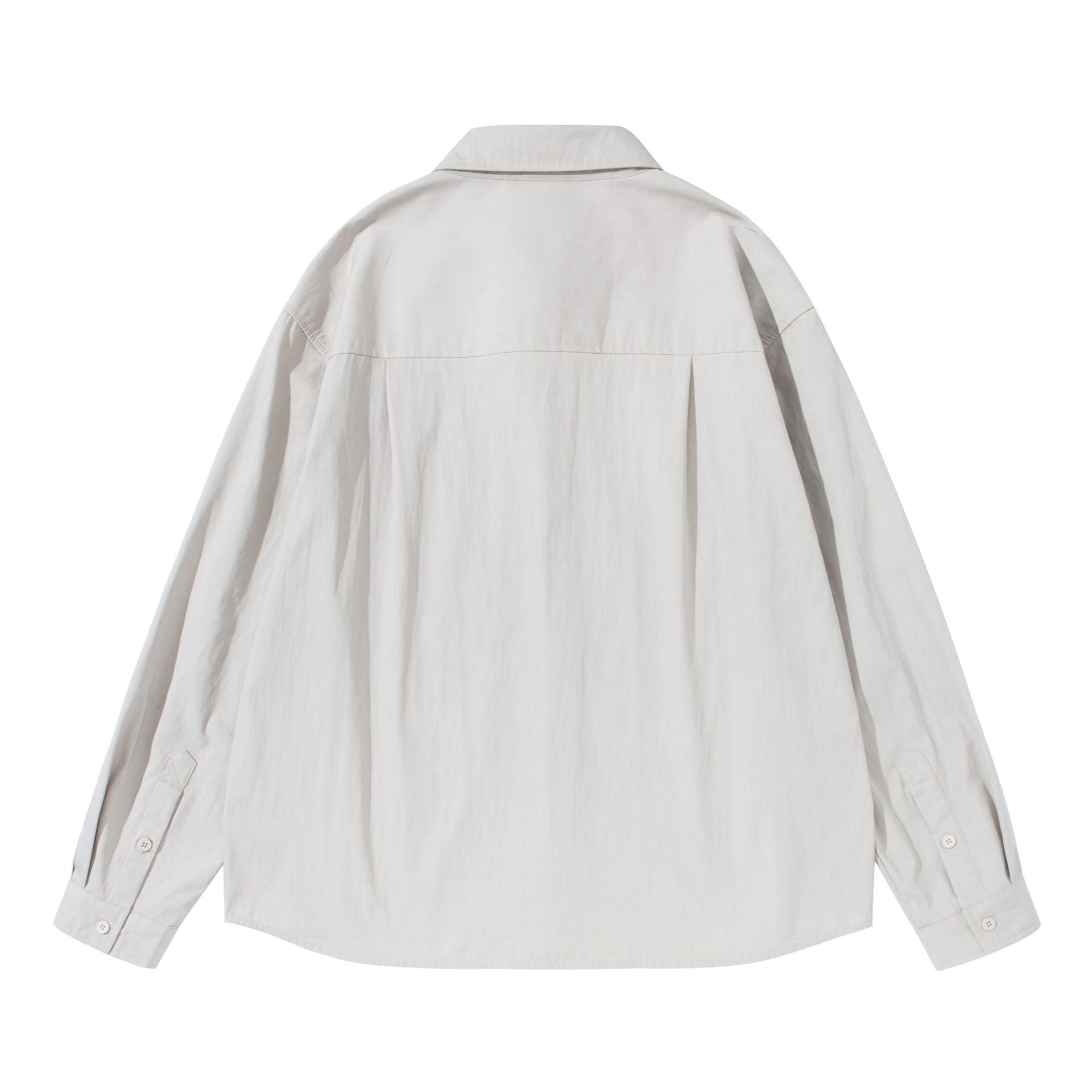 Unisex Boxy Cotton Blend Shirt in Oversized Fit with Kent Collar Chichicherry