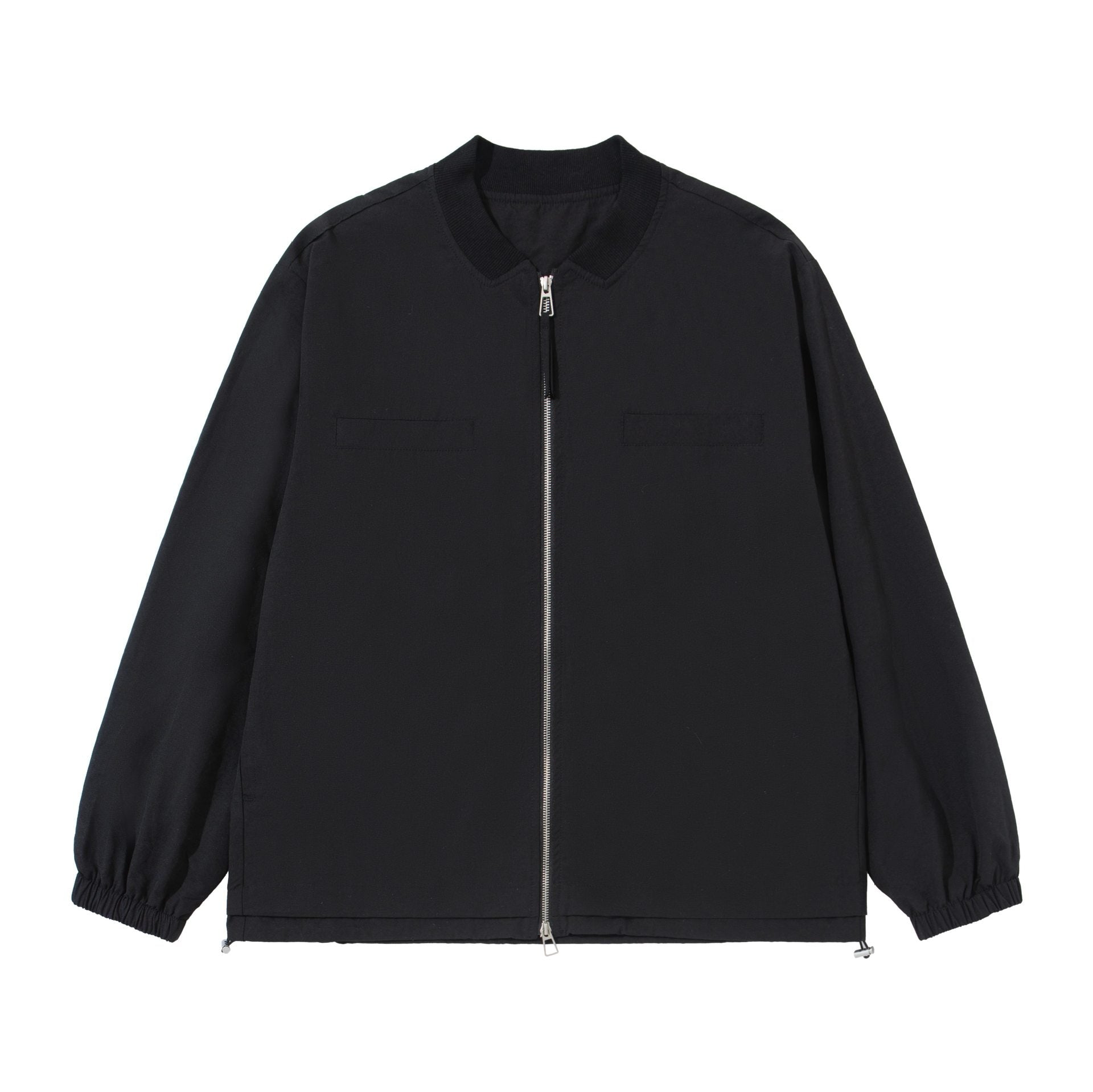 Women's loose-fitting bomber jacket with two-way zipper and drawstring Chichicherry