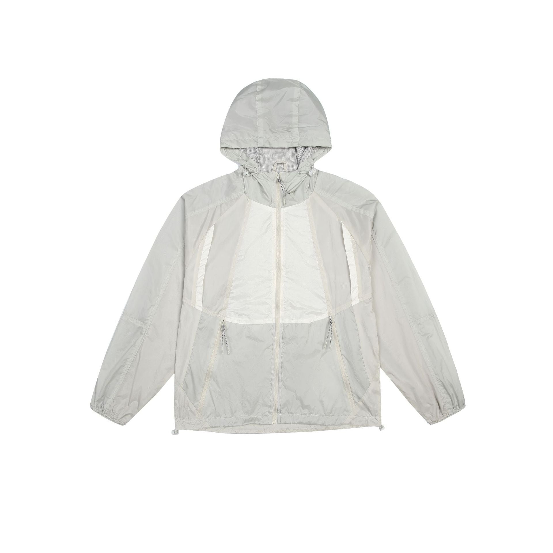 Unisex Lightweight Hooded Windbreaker with Mesh Lining and Drawstring Chichicherry