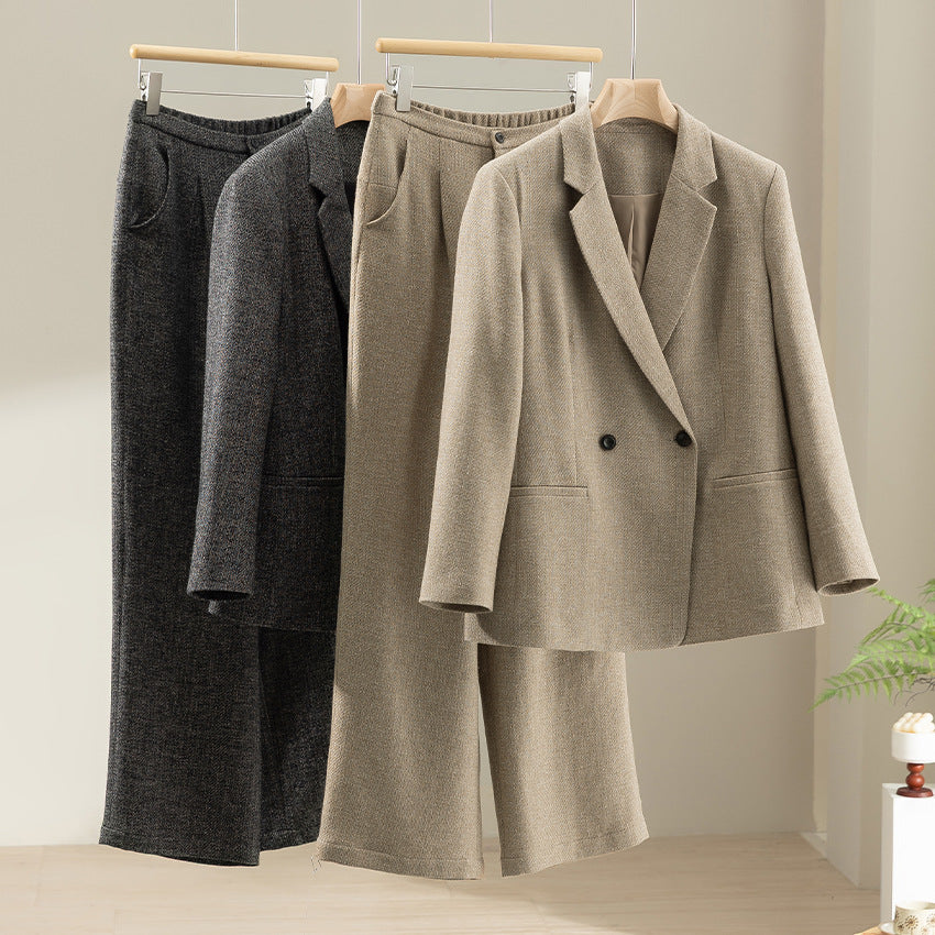 Women sleeveless tailored wool blend vest with shawl collar look and waist strap Chichicherry