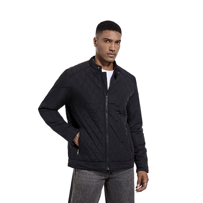 Men's quilted lightweight transitional jacket with stand-up collar Chichicherry