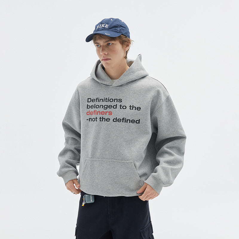 Unisex Oversize Hoodie made of cotton blend with kangaroo pocket and statement print Chichicherry