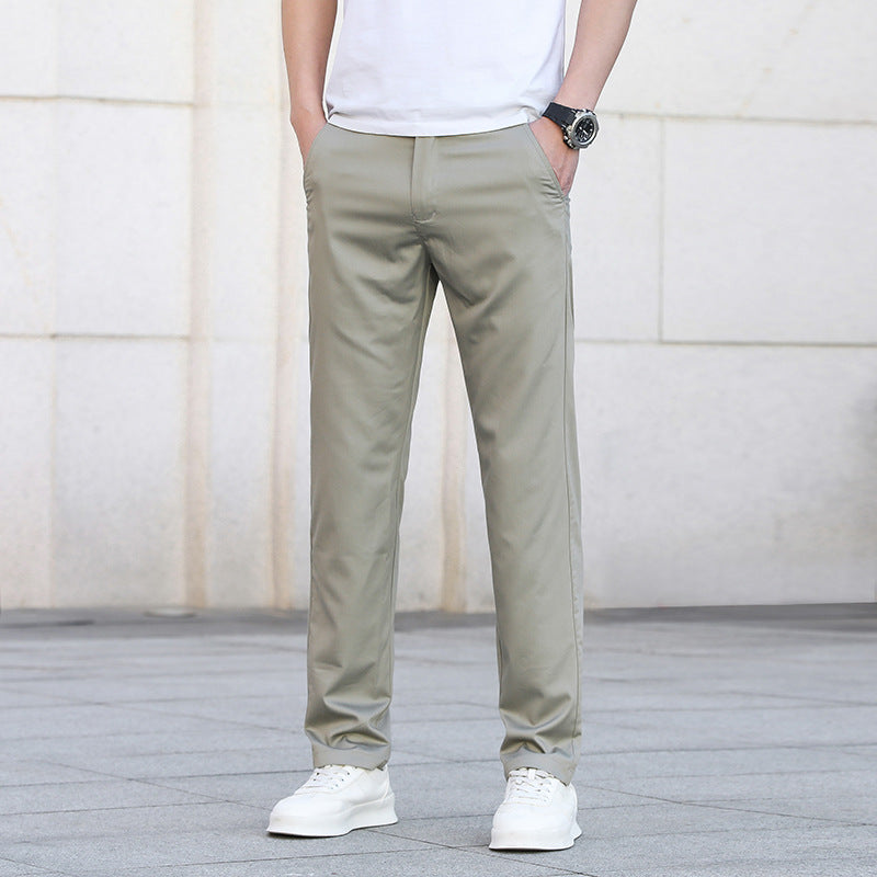 Men's Slim Stretch Chino Pants in Business Casual Look Chichicherry