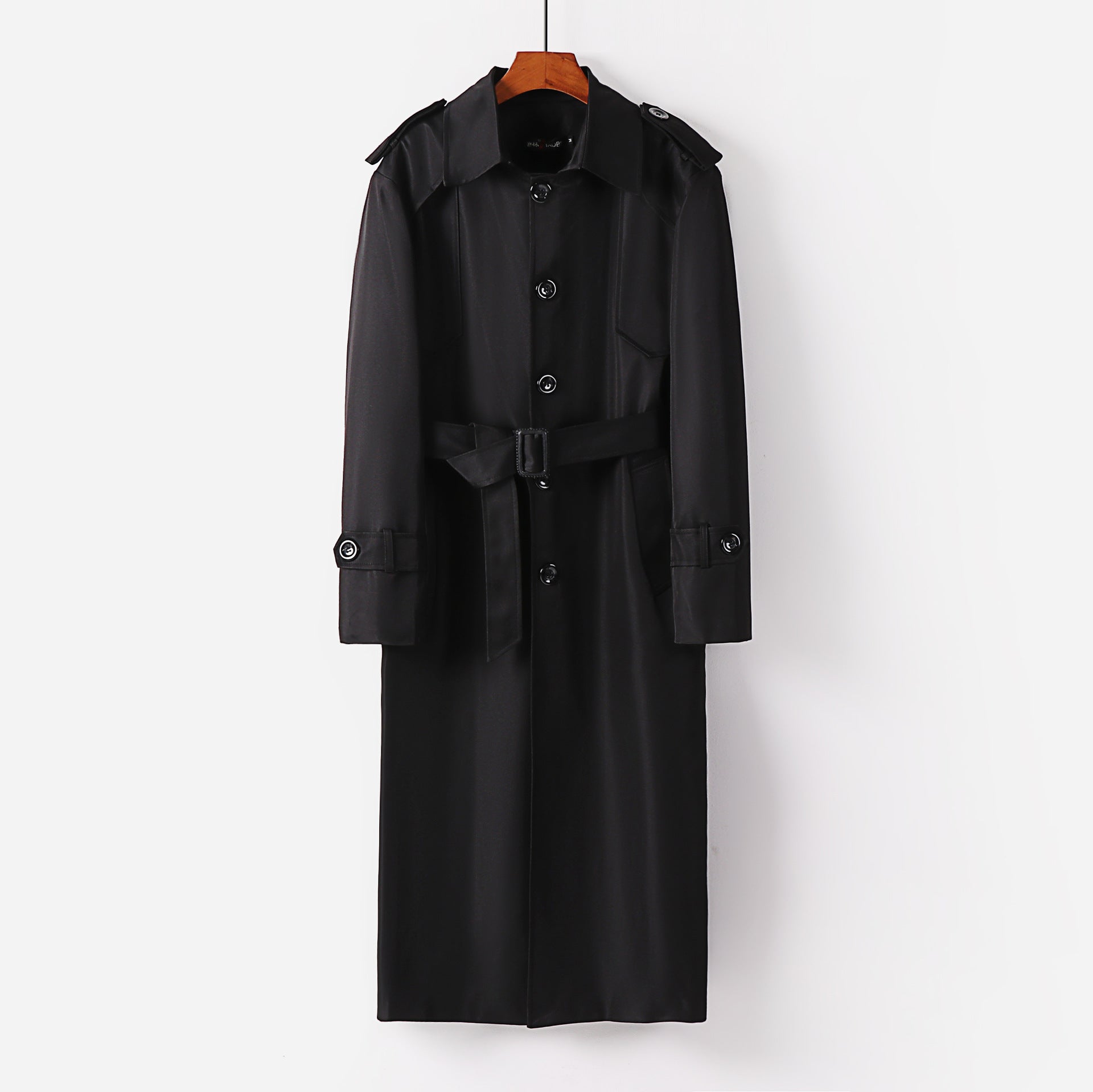 Women's elegant light trench coat with epaulettes and button placket Chichicherry