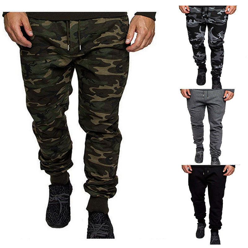 Men's Tapered Sweatpants made of cotton blend with elastic waistband, drawstring, and ribbed cuffs Chichicherry