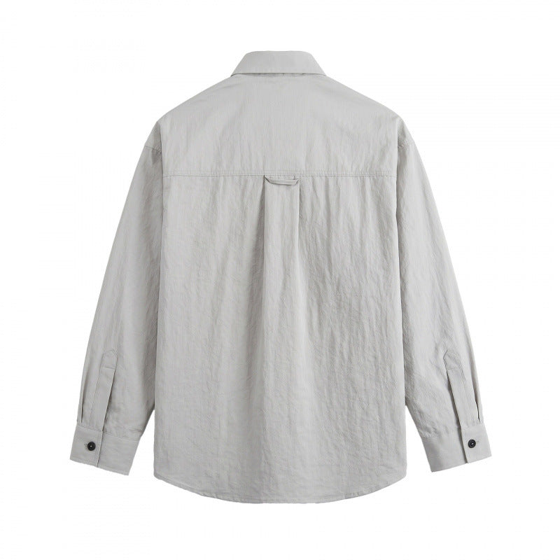 Unisex Boxy Overshirt with large patch pockets and shirt collar Chichicherry