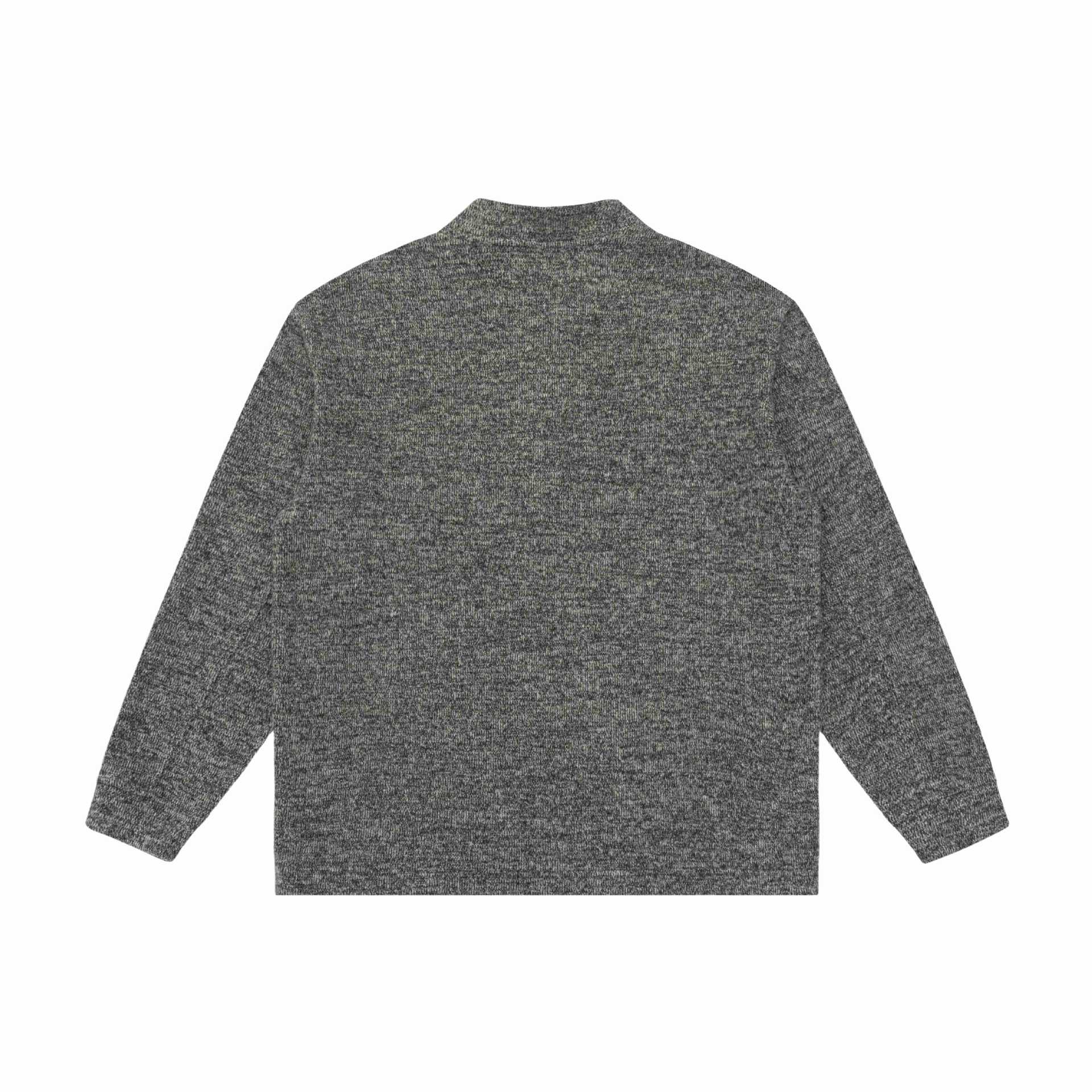 Unisex fine-knit Henley pullover with turtleneck and raglan sleeves Chichicherry