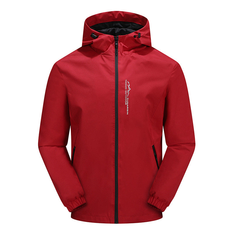 Men's Ultralight Rain Jacket with Hood, Water-Repellent Membrane and Taped Seams Chichicherry