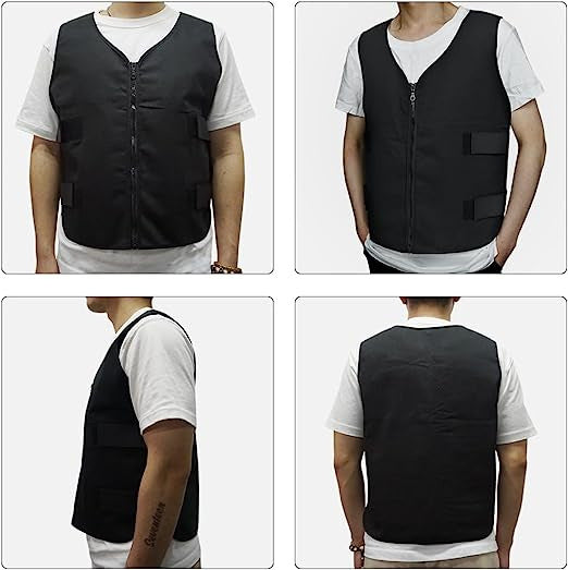 Men's therapeutic cooling heat therapy vest with removable shoulder and arm pads Chichicherry