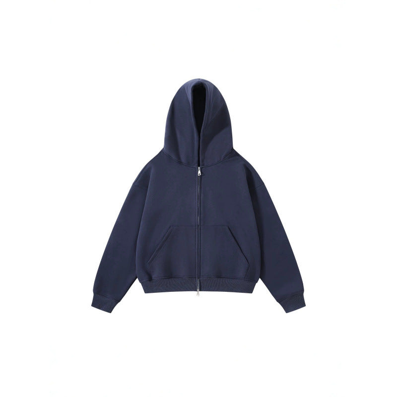 Unisex Oversize Hoodie with full zip and kangaroo pockets made of cotton fleece Chichicherry