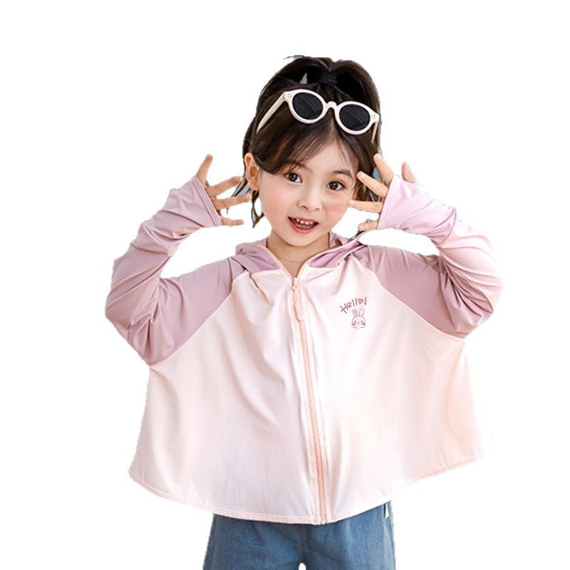 Girls functional UV protection jacket with hood Chichicherry