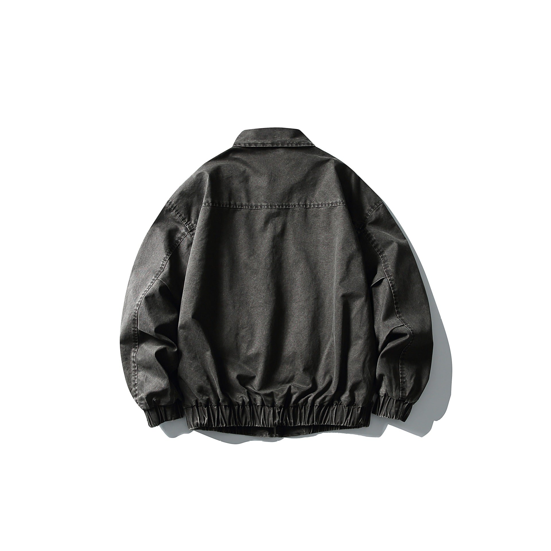Men's short jacket in utility canvas style with full zip and elastic hem Chichicherry